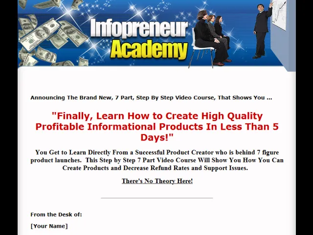 Infopreneur Academy Video Ecourse