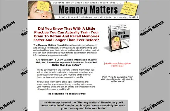 Memory Matters