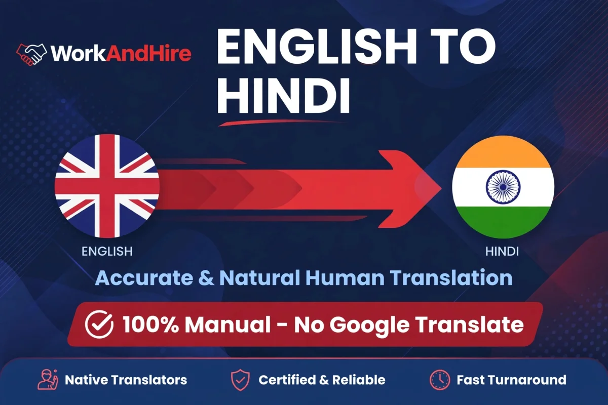 I will translate English to Hindi - Accurate & Natural Human Translation