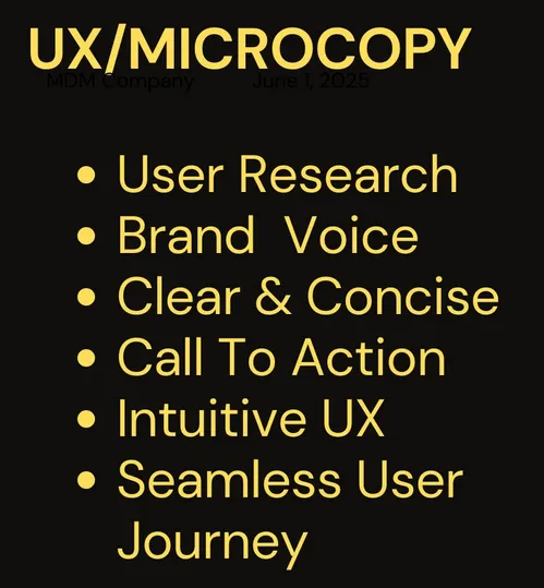I will write intuitive UX microcopy for your website, form or app