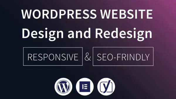 I specialize in building WordPress websites with custom designs and development.