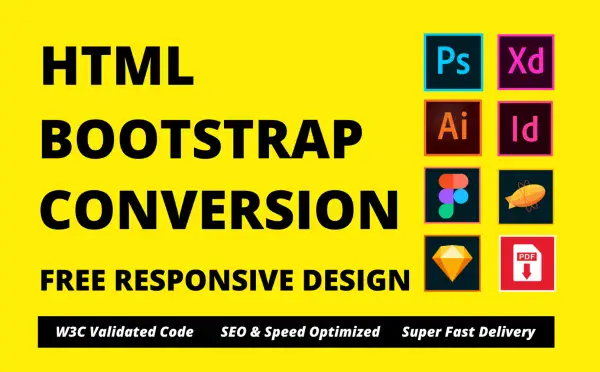 Convert Your Designs to HTML/CSS/Bootstrap!