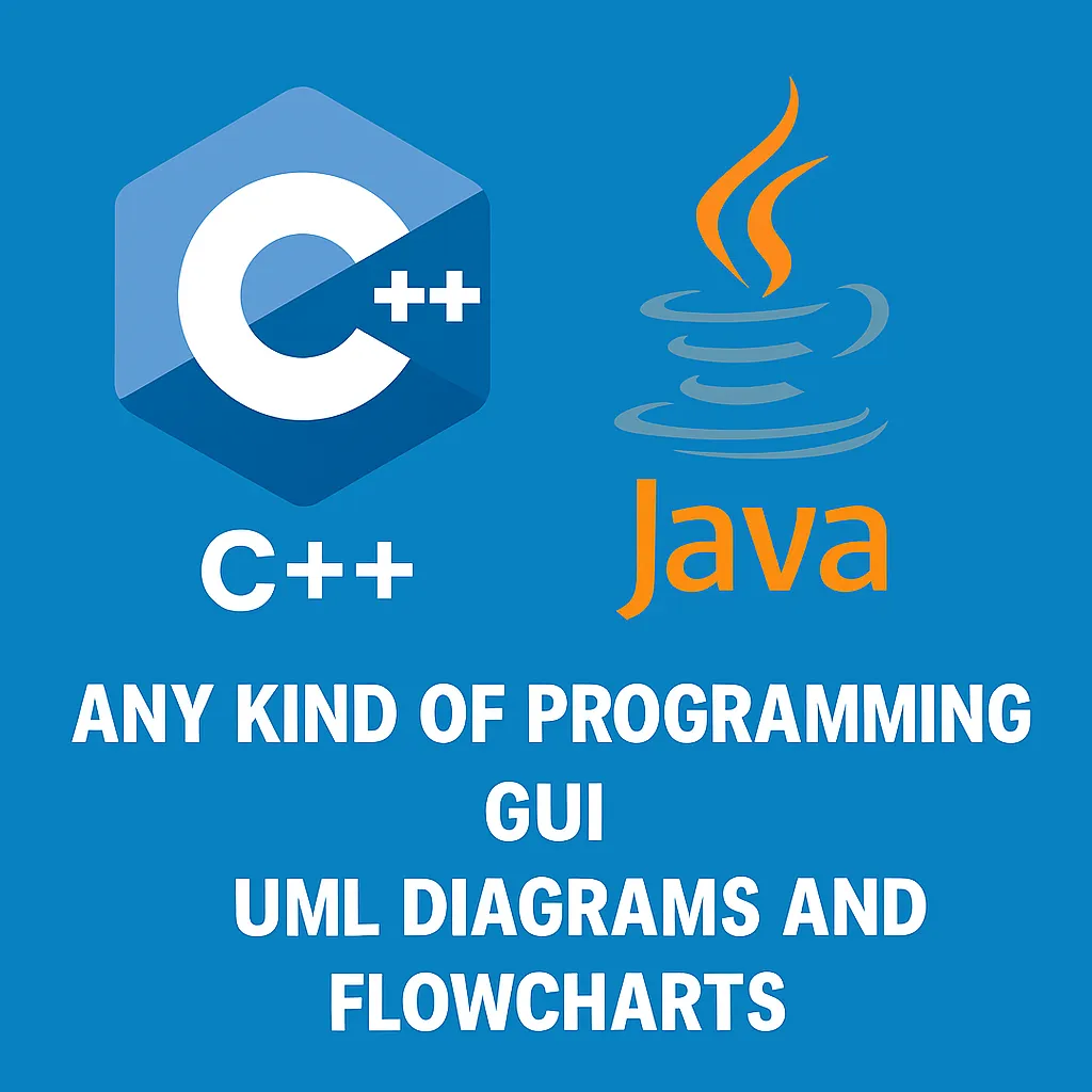 Programming Services in Java & C â€“ With GUI, UML, and Flowchart Support
