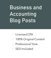 I will write a blog on business or accounting