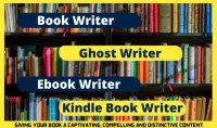 I will be your kindle book writer ghost writer, book writing and ebook writing