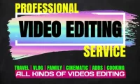I will do travel, vlog, family, drone, and cinematic video editing