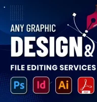 I will do graphic design, photoshop, illustrator, logo, vector, indesign edit