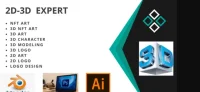 I will create 2d and 3d models and nft art in blender and ps
