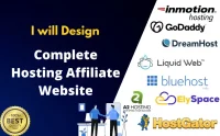 I will make a hosting affiliate website