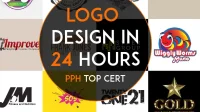 Design premium Logo + Unlimited Concepts & Revisions + Files 24h