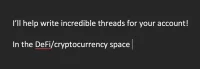 I will write an exceptional crypto thread