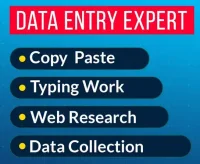 I will be your virtual assistant for data entry, copy paste, typing and web research