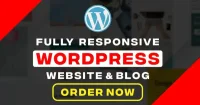 I will build a fully responsive WordPress website design or blog for you.