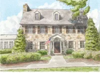  I will sketch and watercolor buildings, houses, and other places for you.