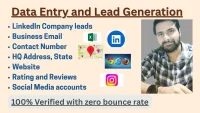 I will do data enrichment, email list building, missing data collection