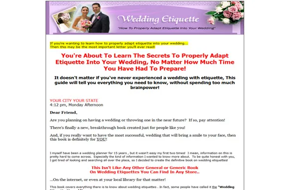 Wedding Etiquette
