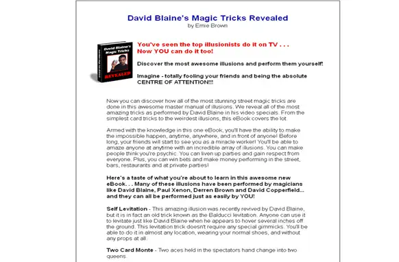 David Blaines Magic Tricks Revealed