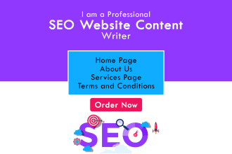 I will write SEO website content, website content writer