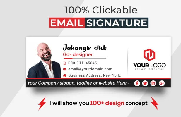 I will do clickable html email signature
