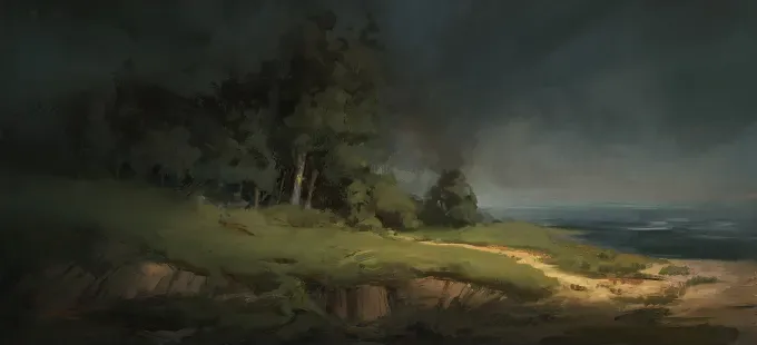 I will paint 2d environment concept art and background for game