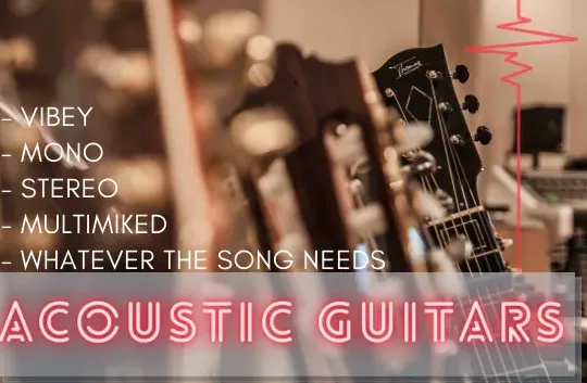 I will record professional acoustic guitars for your song