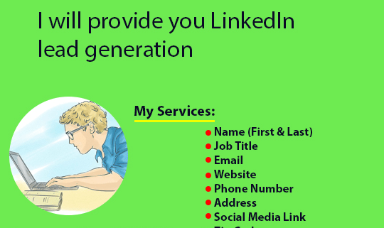 I will do linkedin lead generation, b2b lead generation, data entry