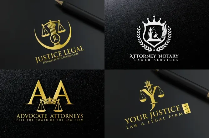 I will do law firm lawyer notary attorney justice law office advocate legal logo design