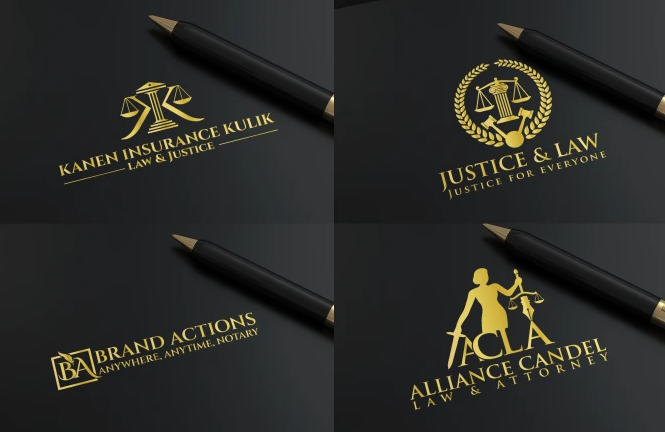 I will do law firm lawyer notary attorney justice law office advocate legal logo design