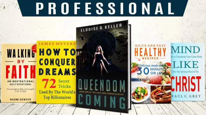 Our Studio will do unique book cover design with social media banners