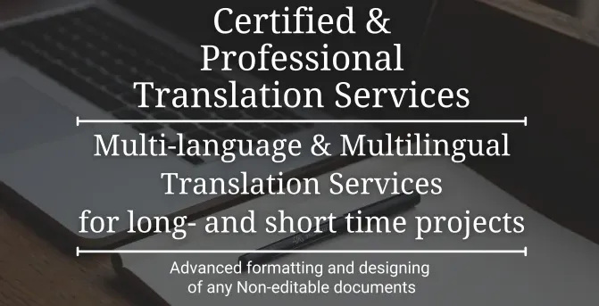 I will provide certified and general long term translation services