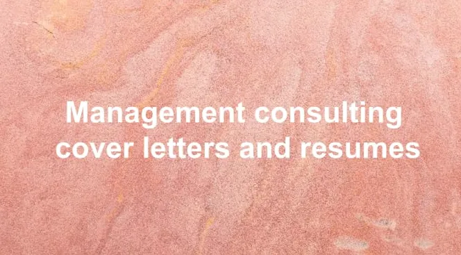 I will review and edit your resume for management consulting roles