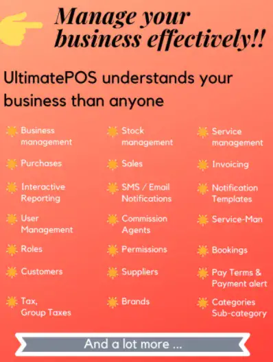 I will install advance pos inventory,accounting, erp,CRM software