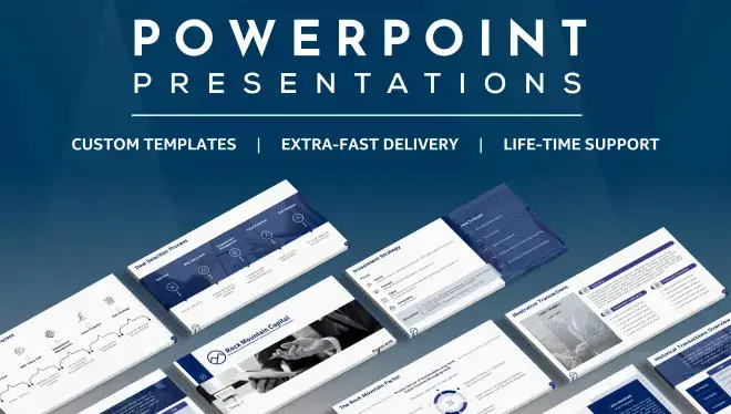 I will design professional and modern PPT powerpoint presentations