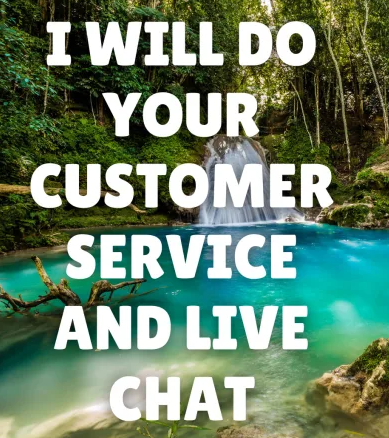 I will do your customer service and live chat