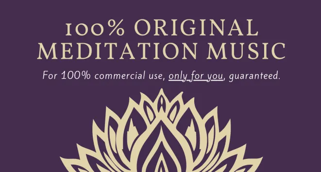 I will create a custom meditation music for commercial use