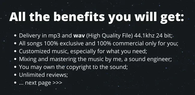 I will create a custom meditation music for commercial use