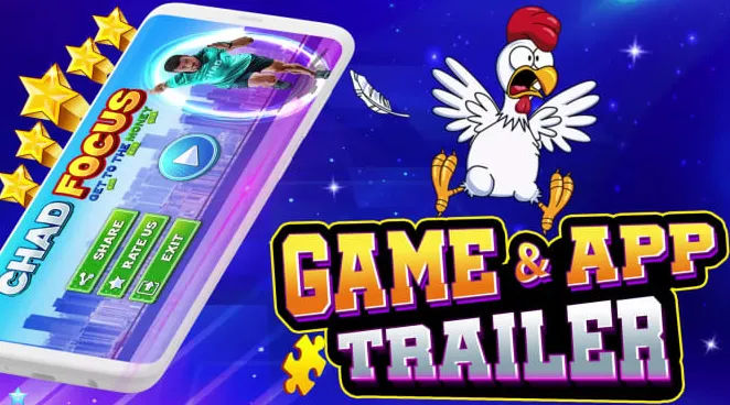 I will create video game trailer or app promo