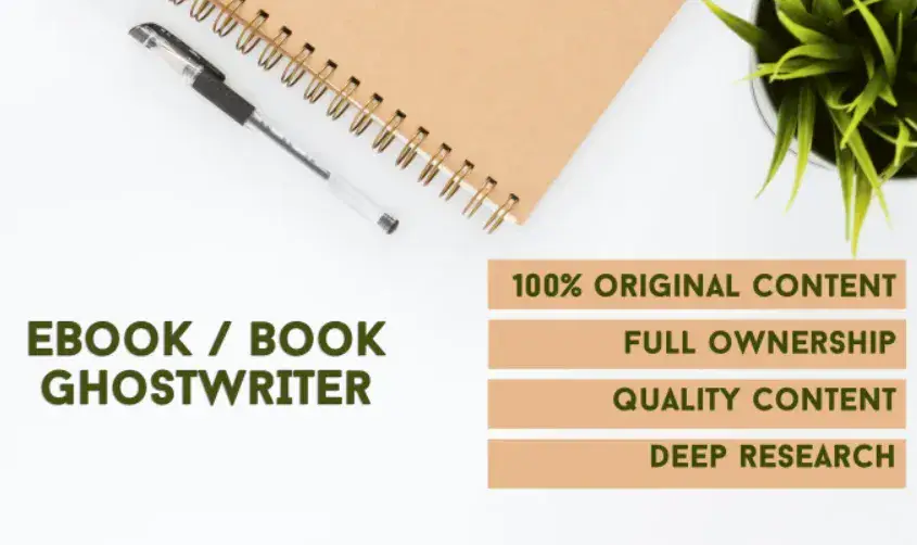 I will be your best book writer, ebook writer, and ghostwriter