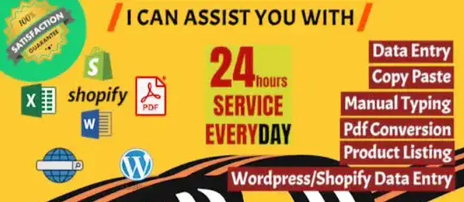 I will do data entry, data mining, web research, copy paste, typing
