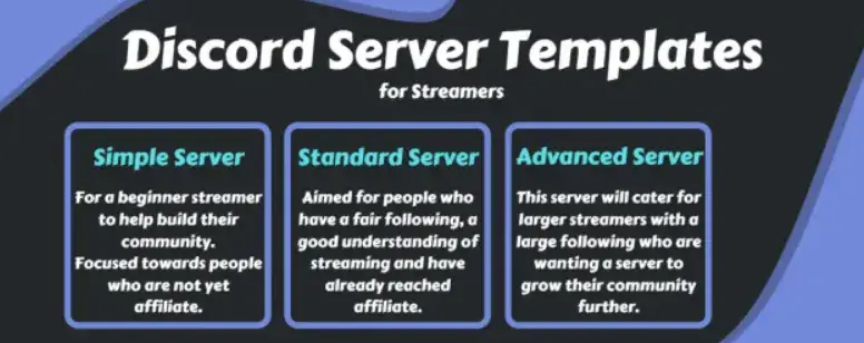 I will create a professional discord server for streamers