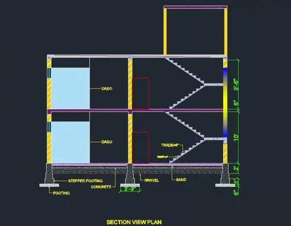 Auto Cad 3BHK Project