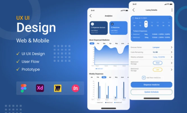 I will design a creative UX UI for your website or mobile app