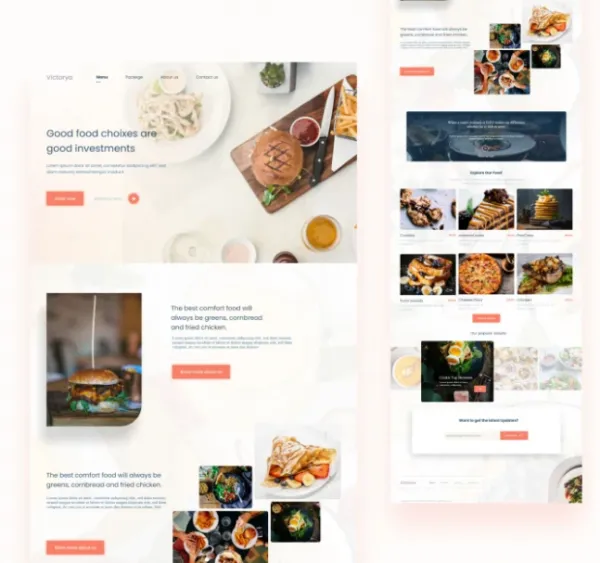 I will design creative UI UX for your website landing page