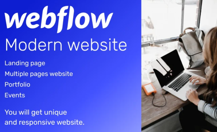 I will create a modern website on webflow