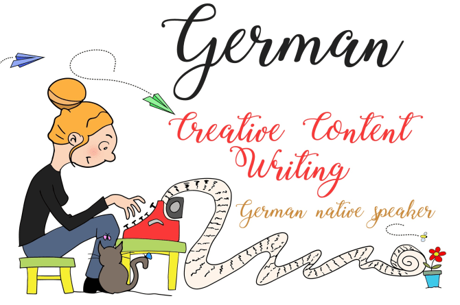 I will write original content in german