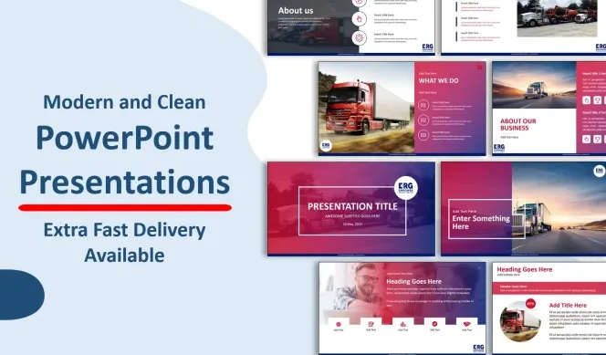 I will design powerpoint presentation, google slides, powerpoint template, pitch deck
