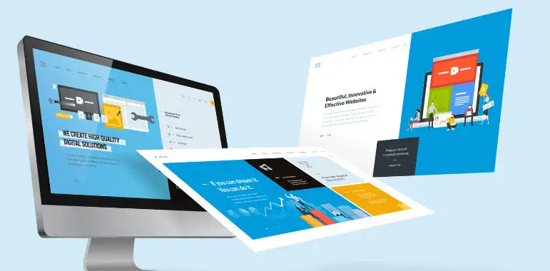 one page parallax website