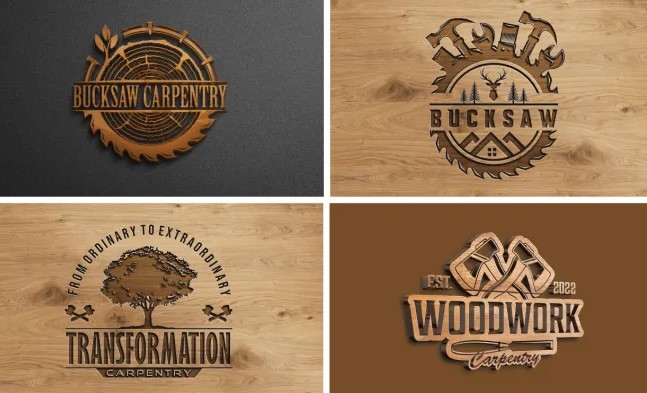 I will design carpentry woodwork and wood craft logo