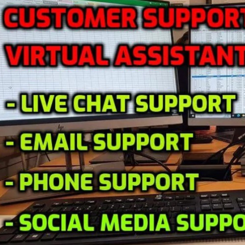 I will be your customer support and virtual assistant