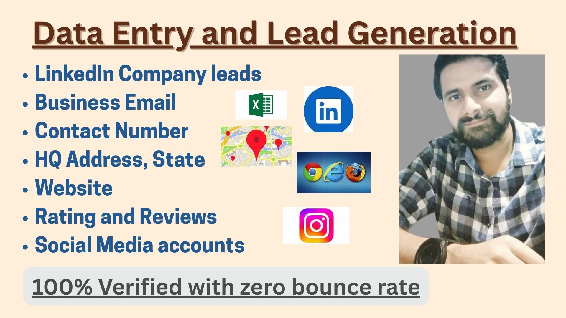 I will do data enrichment, email list building, missing data collection